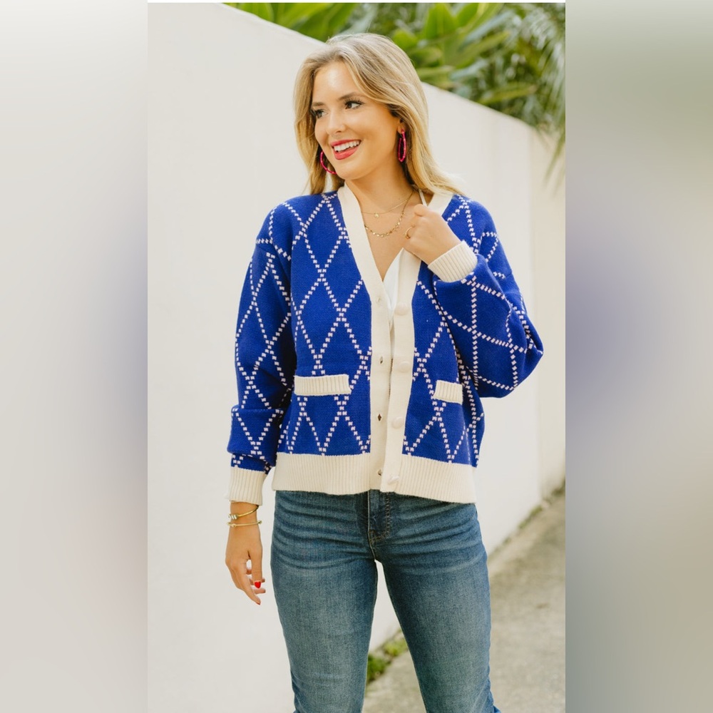 Cobalt Blue Cardigan